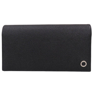 美品 ブルガリ ブルガリブルガリマン 30398 グレインレザー ブラック 長財布 黒 1638【中古】BVLGARI