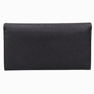 美品 ブルガリ ブルガリブルガリマン 30398 グレインレザー ブラック 長財布 黒 1638【中古】BVLGARI