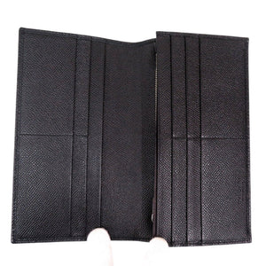 美品 ブルガリ ブルガリブルガリマン 30398 グレインレザー ブラック 長財布 黒 1638【中古】BVLGARI