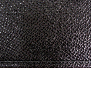 美品 ブルガリ ブルガリブルガリマン 30398 グレインレザー ブラック 長財布 黒 1638【中古】BVLGARI