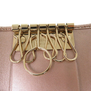 新品同様 グッチ 6連キーケース ラブリーハート 257217 GGキャンバス ベージュ キーケース 1654【中古】GUCCI