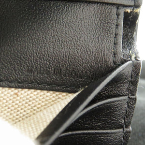 新品同様 ジミーチュウ コンパクトウォレット パイソン型押しレザー ブラック 三つ折り財布 黒 1655【中古】JIMMY CHOO