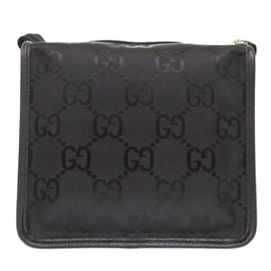 新品同様 グッチ オフザグリッド スモールバッキング 674801 ナイロンキャンバス/レザー ブラック トラベルポーチ 黒 1685【中古】GUCCI