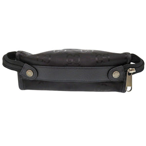 新品同様 グッチ オフザグリッド スモールバッキング 674801 ナイロンキャンバス/レザー ブラック トラベルポーチ 黒 1685【中古】GUCCI