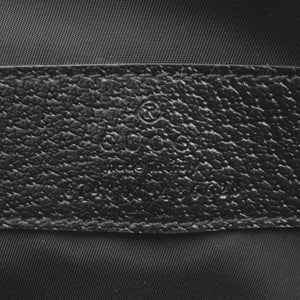 新品同様 グッチ オフザグリッド スモールバッキング 674801 ナイロンキャンバス/レザー ブラック トラベルポーチ 黒 1685【中古】GUCCI