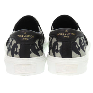 新品同様 ルイ ヴィトン × NBAコラボ トロカデロ キャンバス レザー グレー スニーカー LV 1693【中古】LOUIS VUITTON メンズ
