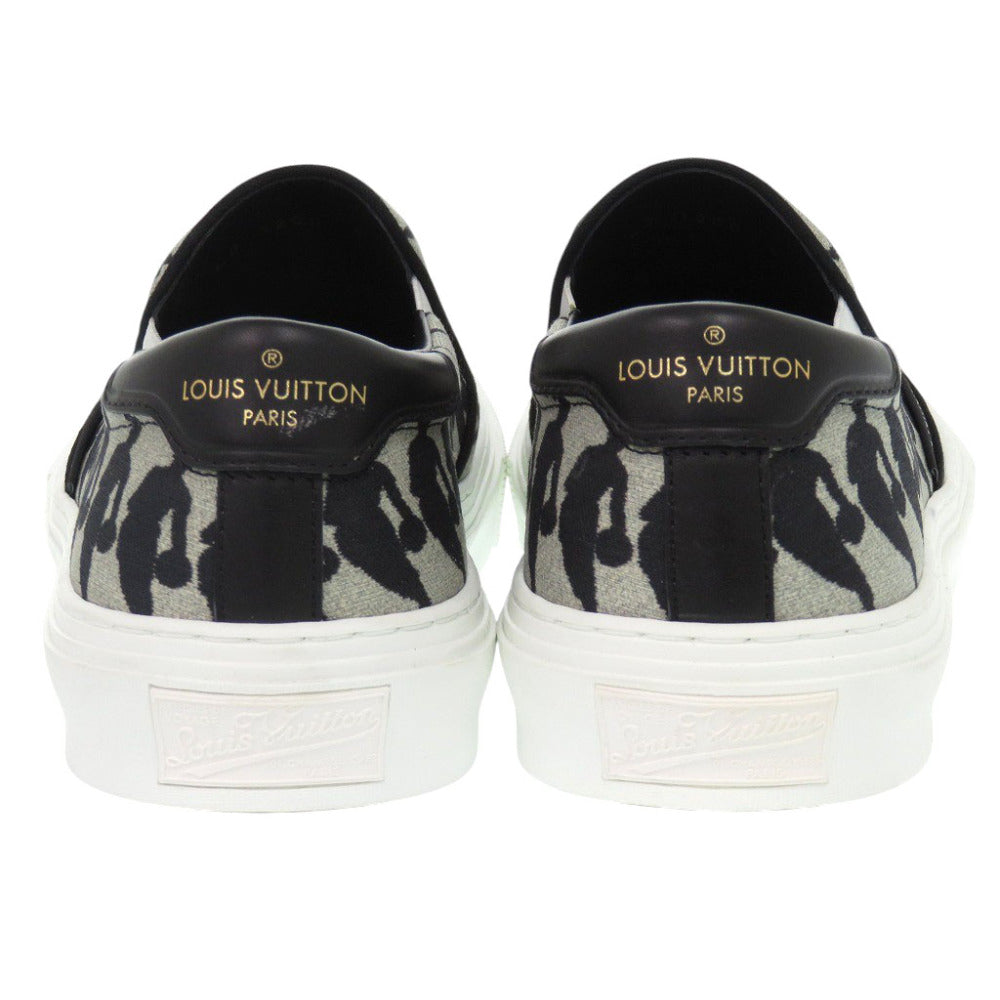 新品同様 ルイ ヴィトン × NBAコラボ トロカデロ キャンバス レザー グレー スニーカー LV 1693【中古】LOUIS VUITTON メンズ