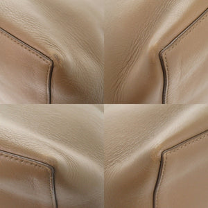 ザ ロウ パークトート スリー レザー ライトトープ トートバッグ 1697【中古】THE ROW