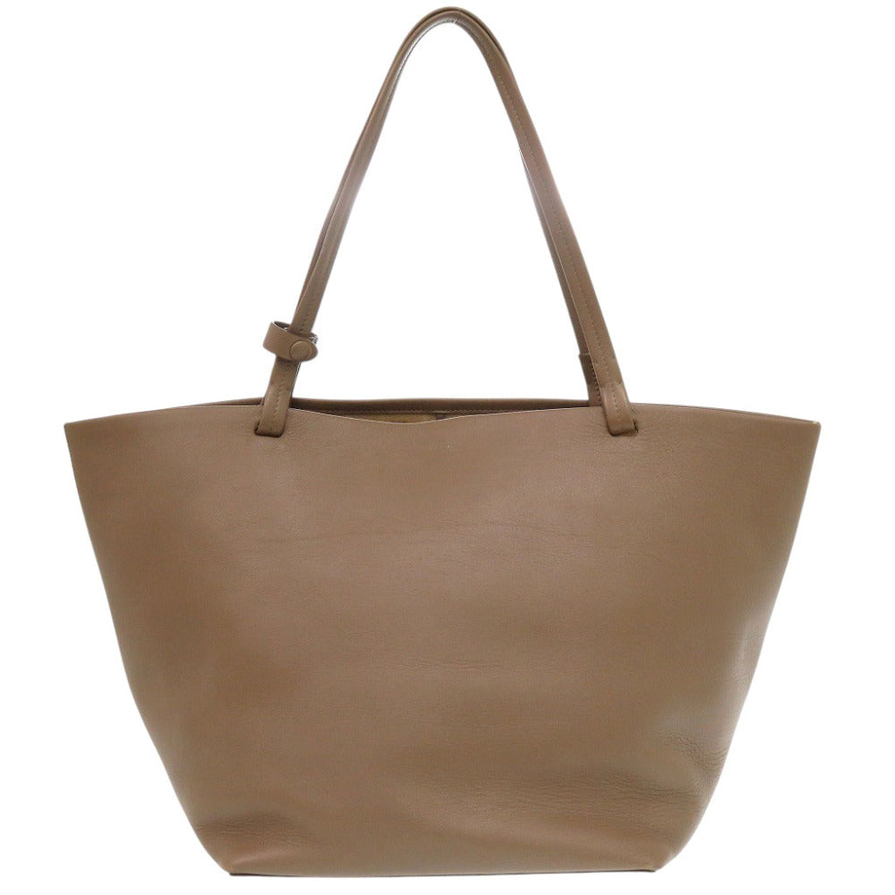 ザ ロウ パークトート スリー レザー ライトトープ トートバッグ 1697【中古】THE ROW