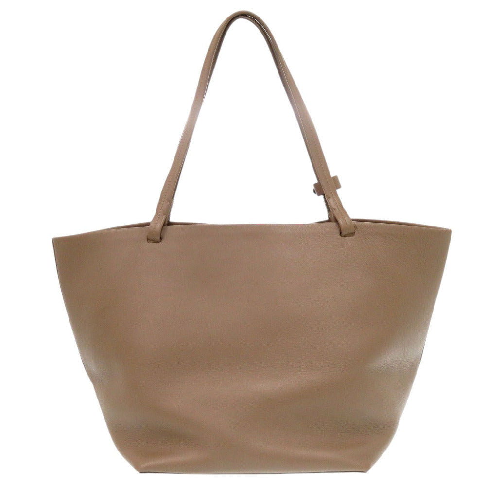 ザ ロウ パークトート スリー レザー ライトトープ トートバッグ 1697【中古】THE ROW