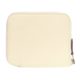 新品同様 エルメス アザップ シルクイン コンパクト ヴォーエプソン ナタ Z刻印(2021年製) コインケース 財布 白 1719【中古】HERMES