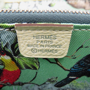 新品同様 エルメス アザップ シルクイン コンパクト ヴォーエプソン ナタ Z刻印(2021年製) コインケース 財布 白 1719【中古】HERMES