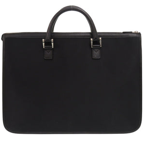 美品 バーバリー 2WAY ナイロン/レザー ブラック 書類カバン ビジネスバッグ ブリーフケース 黒 1720【中古】BURBERRY