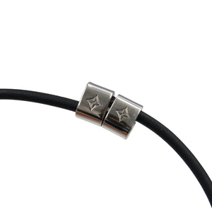 美品 ルイヴィトン ブレスレット・シャンゼリゼ M8332Z カーフレザー メタル シルバー ブラック ブレスレット 1726【中古】LOUIS VUITTON