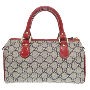 新品同様 グッチ タトゥーハート GGスプリームキャンバス 190257 ブラウン ミニボストンバッグ ハンドバッグ 1732【中古】GUCCI