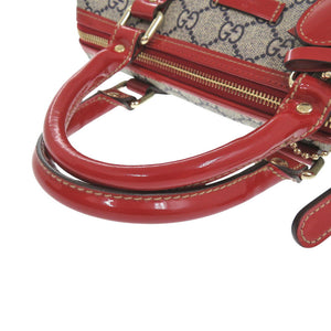 新品同様 グッチ タトゥーハート GGスプリームキャンバス 190257 ブラウン ミニボストンバッグ ハンドバッグ 1732【中古】GUCCI