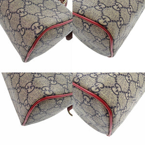 新品同様 グッチ タトゥーハート GGスプリームキャンバス 190257 ブラウン ミニボストンバッグ ハンドバッグ 1732【中古】GUCCI