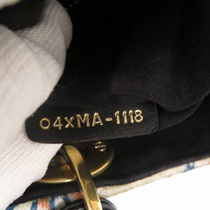 美品 ディオール レディディオール ミニ ビーズ マルチカラー ゴールド金具 ハンドバッグ 1736【中古】Dior