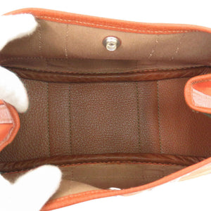 新品同様 エルメス ガーデンパーティ TTPM ポーチ トワルオフィシエ ポティロン シルバー金具 □J刻印(2006年製) ポーチ バッグ 1739【中古】HERMES