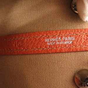 新品同様 エルメス ガーデンパーティ TTPM ポーチ トワルオフィシエ ポティロン シルバー金具 □J刻印(2006年製) ポーチ バッグ 1739【中古】HERMES