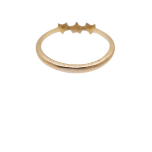 クロムハーツ 22K バブルガム 3スター リング 8号 指輪 K22イエローゴールド ジュエリー 1760【中古】CHROME HEARTS