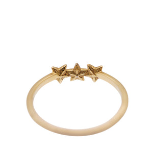 クロムハーツ 22K バブルガム 3スター リング 8号 指輪 K22イエローゴールド ジュエリー 1760【中古】CHROME HEARTS