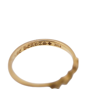 クロムハーツ 22K バブルガム 3スター リング 8号 指輪 K22イエローゴールド ジュエリー 1760【中古】CHROME HEARTS