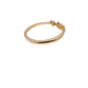 クロムハーツ 22K バブルガム 3スター リング 8号 指輪 K22イエローゴールド ジュエリー 1760【中古】CHROME HEARTS