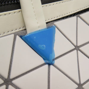 新品同様 イッセイミヤケ BAOBAO バオバオ BATEAU MATTE トートバッグ PVC ホワイト 1798【中古】ISSEY MIYAKE