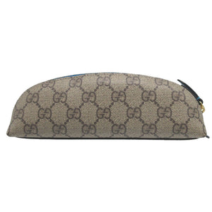 美品 グッチ 662129 ディズニーコラボ ドナルドダック GGスプリーム レザー ブラウン 茶 ペンケース 1803【中古】GUCCI