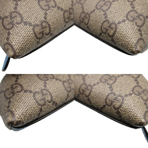 美品 グッチ 662129 ディズニーコラボ ドナルドダック GGスプリーム レザー ブラウン 茶 ペンケース 1803【中古】GUCCI