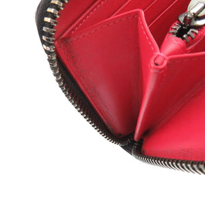 美品 クリスチャンルブタン パネトーネ ラウンドファスナー 長財布 レザー ブラック 長財布 黒 1839【中古】Christian Louboutin