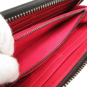 美品 クリスチャンルブタン パネトーネ ラウンドファスナー 長財布 レザー ブラック 長財布 黒 1839【中古】Christian Louboutin