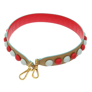 新品同様 フェンディ レザー GP マルチカラー ショルダーストラップ 1840【中古】FENDI