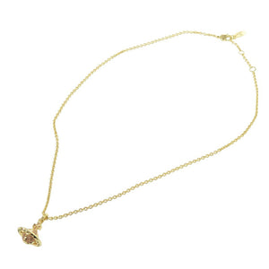 未使用品 ヴィヴィアンウエストウッド オーブ メタル/ストーン ゴールド 土星 ネックレス 1842【中古】Vivienne Westwood