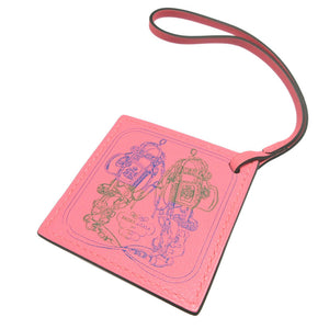 新品同様 エルメス カレナノ BRIDES de GALA ヴォースイフト ローズエテ バッグチャーム キーホルダー 1867【中古】HERMES