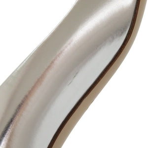 未使用品 ミュウミュウ レザー ストーン シルバー パンプス 1868【中古】MIUMIU