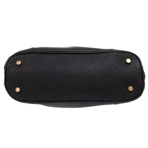 美品 ブルガリ パレンテシ レザー ブラック ハンドバッグ 黒 1876【中古】BVLGARI