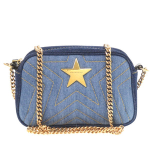 新品同様 ステラマッカートニー 500994 デニム ブルー チェーンショルダーバッグ 1881【中古】Stella McCartney