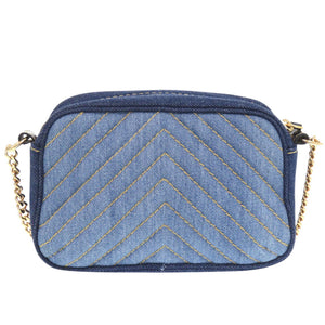 新品同様 ステラマッカートニー 500994 デニム ブルー チェーンショルダーバッグ 1881【中古】Stella McCartney