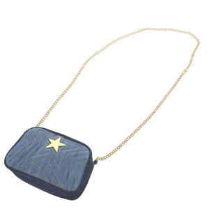 新品同様 ステラマッカートニー 500994 デニム ブルー チェーンショルダーバッグ 1881【中古】Stella McCartney