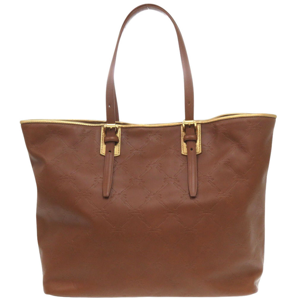 新品同様 ロンシャン LMキュイール  レザー ブラウン トートバッグ 茶 1886【中古】Longchamp