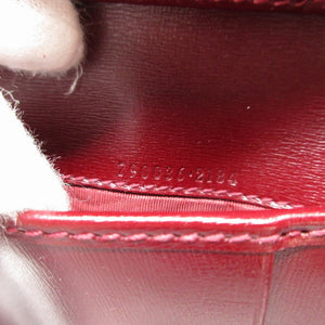 未使用 グッチ コンパクトウォレット 790036 GGキャンバス レザー ボルドー L字ファスナー 財布 1893【中古】GUCCI