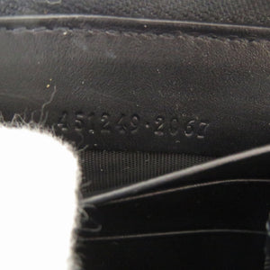 美品 グッチ 451249 GGスプリーム レザー ベージュ ラウンドファスナー 長財布 1894【中古】GUCCI メンズ