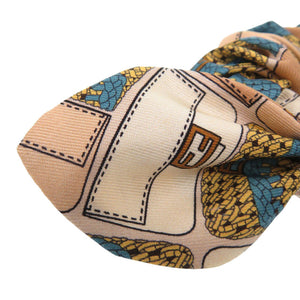 美品 フェンディ シュシュ シルク ピンク 1899【中古】FENDI