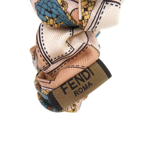 美品 フェンディ シュシュ シルク ピンク 1899【中古】FENDI