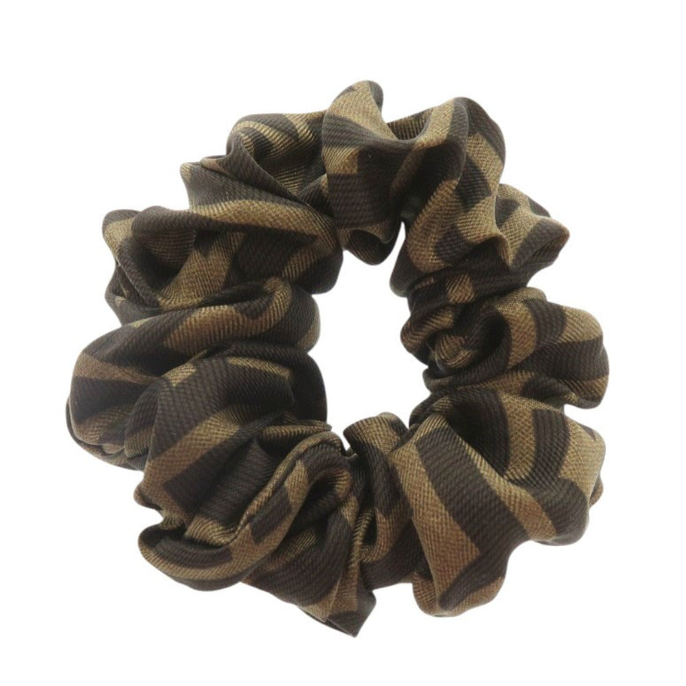 美品 フェンディ シュシュ ズッカ柄 シルク ブラウン 1900【中古】FENDI