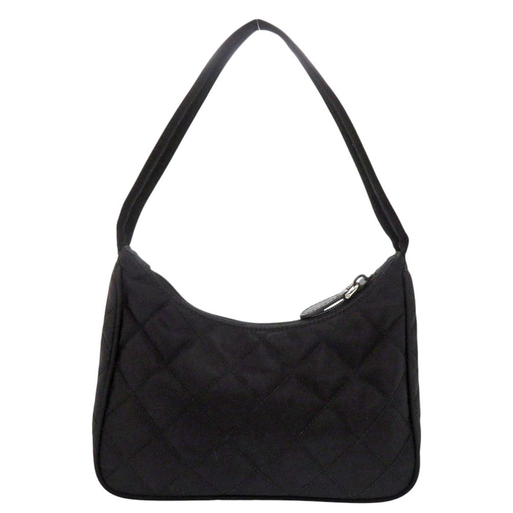 美品 プラダ キルティング ナイロン 1NE051 NERO ブラック ハンドバッグ 黒 1910【中古】PRADA