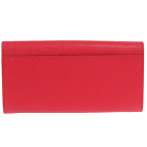 美品 バーバリー レザー レッド 二つ折り長財布 赤 1914【中古】BURBERRY