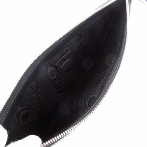 新品同様 バレンシアガ ザ ハッカープロジェクト グッチコラボ シェリーライン 680382 PVC レザー ブラック  クラッチバッグ 黒 1929【中古】BALENCIAGA